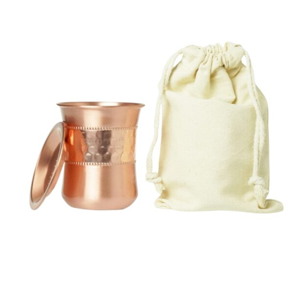 Miedziany kubek DIAMOND + pokrywka 300 ml Orient
